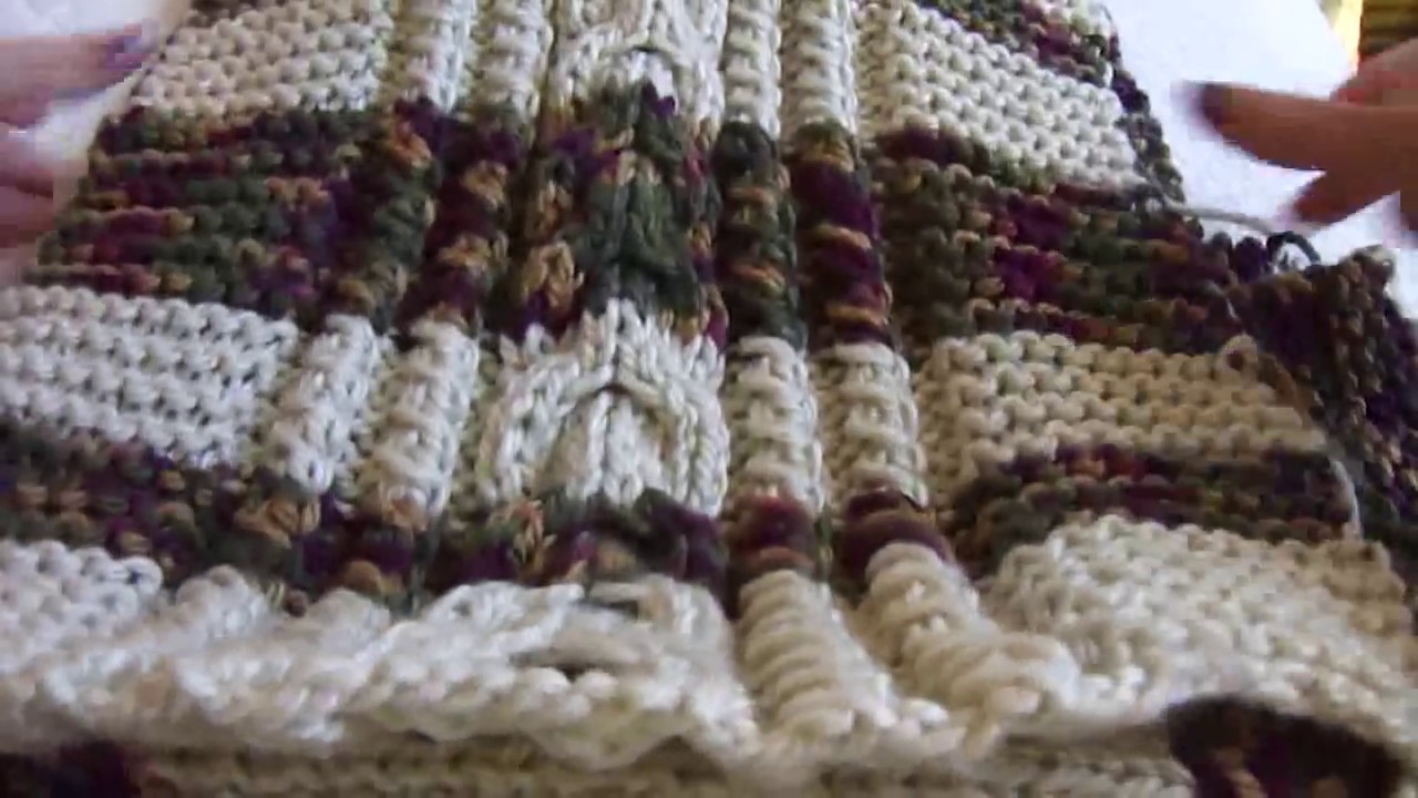 Poncho de adulto em tricô