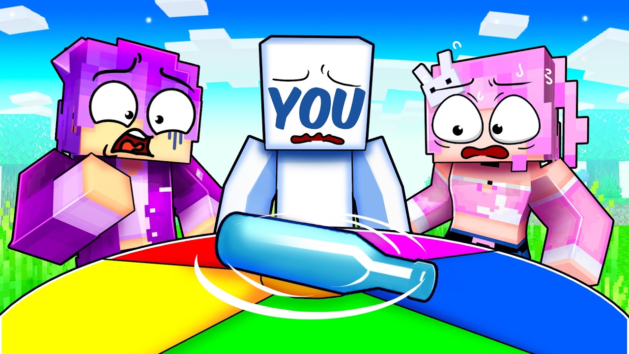 YOU Play SPIN THE BOTTLE in Minecraft!