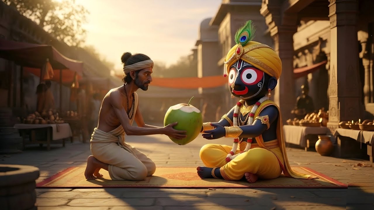 एक ग़रीब भक्त के लिए भगवान ने तोड़े मंदिर के नियम! 🥥 The Coconut Miracle of Jagannath Puri