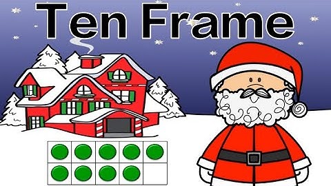 Christmas: Ten Frame Subitizing: Math Brain Break