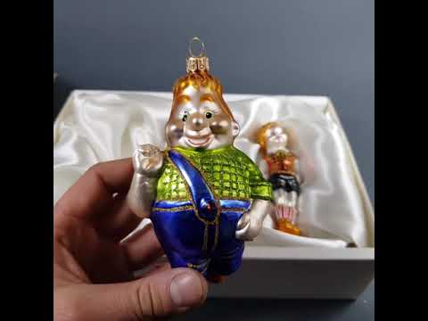 видеообзор стеклянные игрушки Малыш и Карлсон от ЧП Бабич и yalinka.in.ua