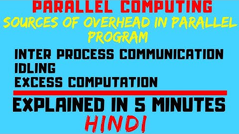 Sources Of Overhead in Parallel Program (High Performance Computing)  Explained in Hindi
