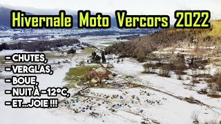 -12°C à l'hivernale moto 2022 de Vassieux-en-Vercors de la FFMC en 650 Transalp