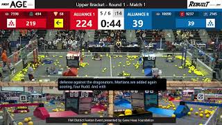 Match 1 (R1) - FIM District Fenton Event presented by Gene Haas Foundation