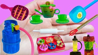 diy how to make miniature kitchen set for dollhouse #dollhouse #barbie #diy #minikitchenset