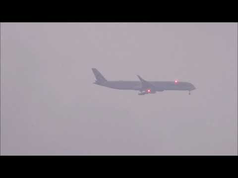 Qatar Airbus A350-1000 on finals to Chennai International Airport - YouTube