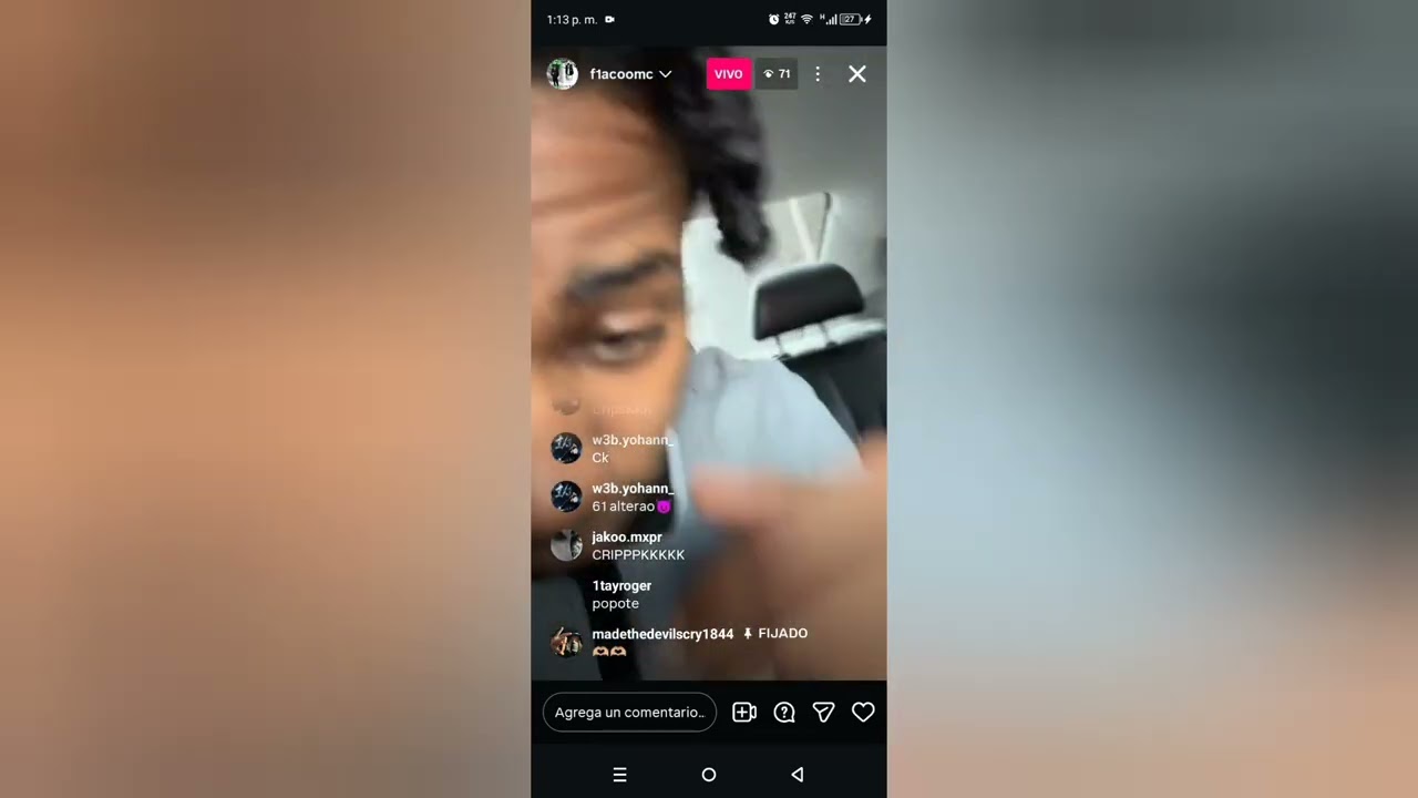 Flacoo Mc De La 61 Escuchando a Kay Flock De DOA En El Carro🔥