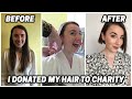 I DONATED MY HAIR TO THE LITTLE PRINCESS TRUST!