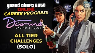 GTA Online Career Progress  Casino Story Missions [All Tier Challenges  Solo]