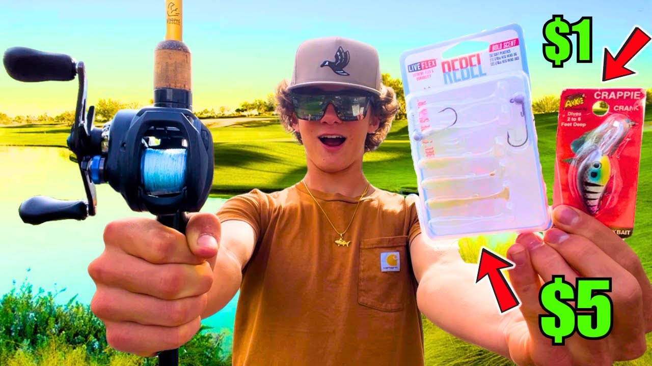 I Caught Tons of Bass Using $1 Fishing lures!