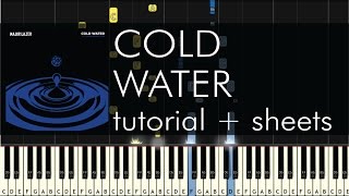 Major Lazer - Cold Water ft. Justin Bieber - Piano Tutorial + Sheets