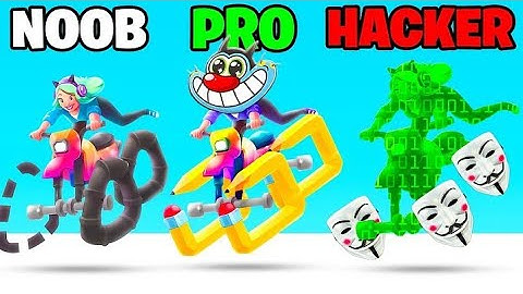 NOOB Vs PRO Vs HACKER| In Scribble Rider 💯|NOOB Vs PRO vs HACKER - Scribble Rider_by Finixplaysas 🔥