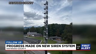 Installation of new emergency sirens progresses in Haywood Co.