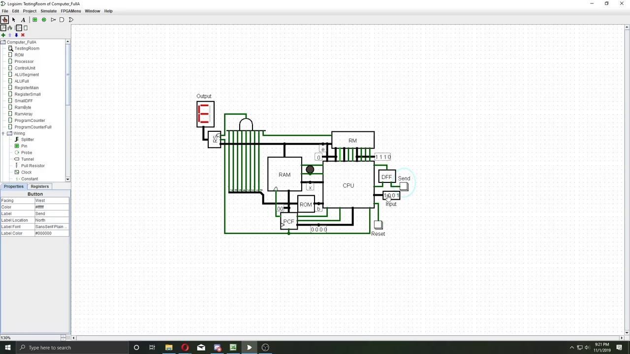 4-bit computer - Basic addition demonstration with user input - YouTube