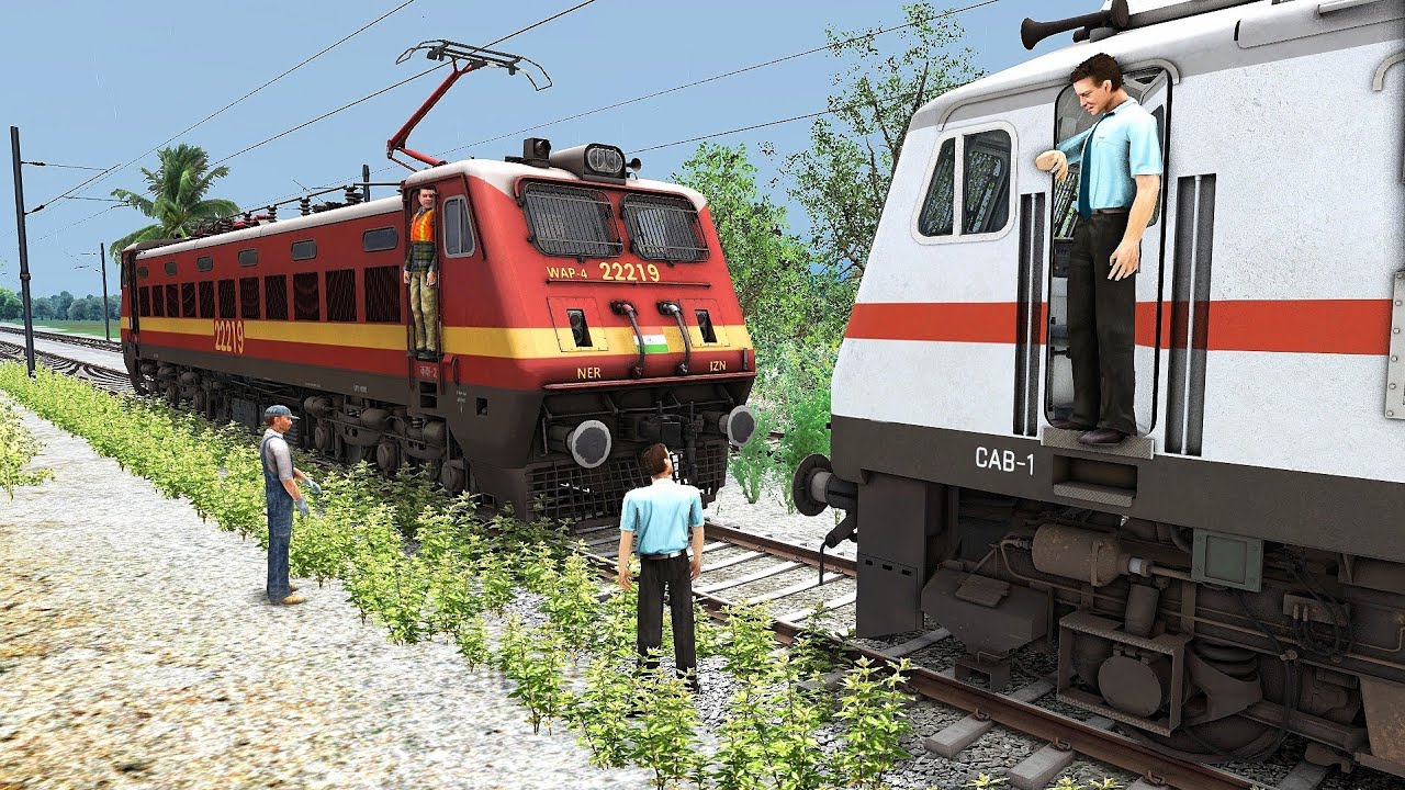 Loco Failed of Humsafar Express  rescued by WAP4 – Train Simulator 2024