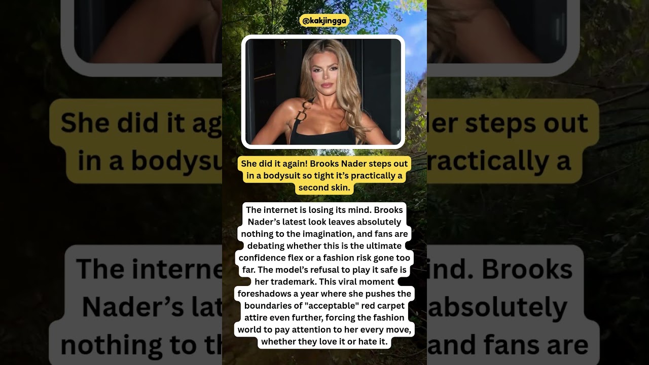 Brooks Nader's TIGHT Bodysuit Stuns Fans! 📸🔥 