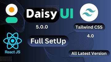 Tailwind V4 & DaisyUI V5 install with  React Router Setup | Step-by-Step Guide  | Tech Arojit