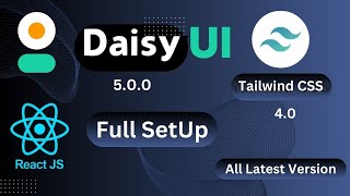 Tailwind V4 & DaisyUI V5 install with  React Router Setup | Step-by-Step Guide  | Tech Arojit