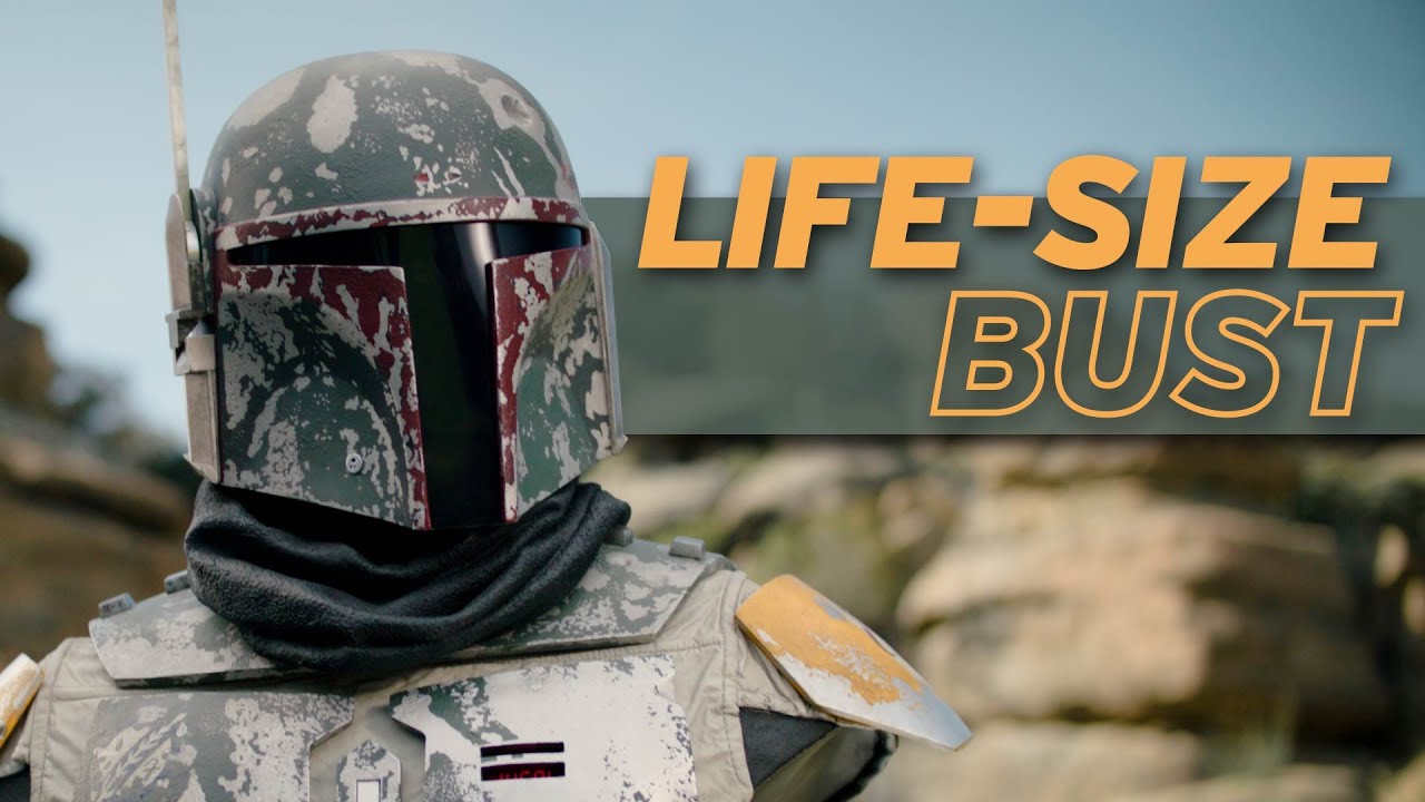 Boba Fett Life-Size Bust Star Wars The Mandalorian Statue by Sideshow -  YouTube