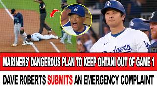 Mariners’ Dangerous Plan Against Ohtani in Game 1 Exposed! Dave Roberts Files an Emergency Complaint