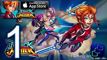 Jetpack Fighter iOS Walkthrough - Gameplay Part 1 - Dash Missions 1-5