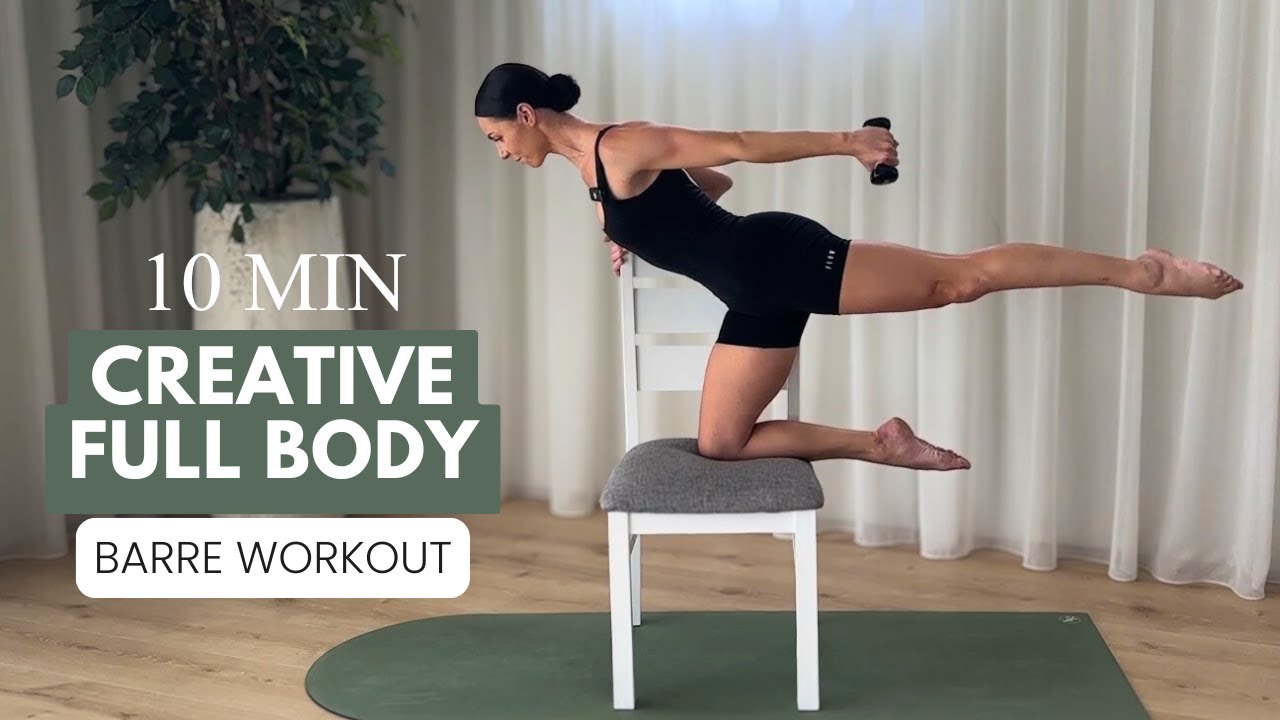 DAY 7 || 10 MIN CREATIVE FULL BODY || AT-HOME BARRE WORKOUT || Sleigh The Season Challenge