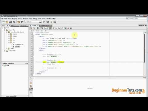 Beginner HTML tutorial # 12 - Div tags in HTML5