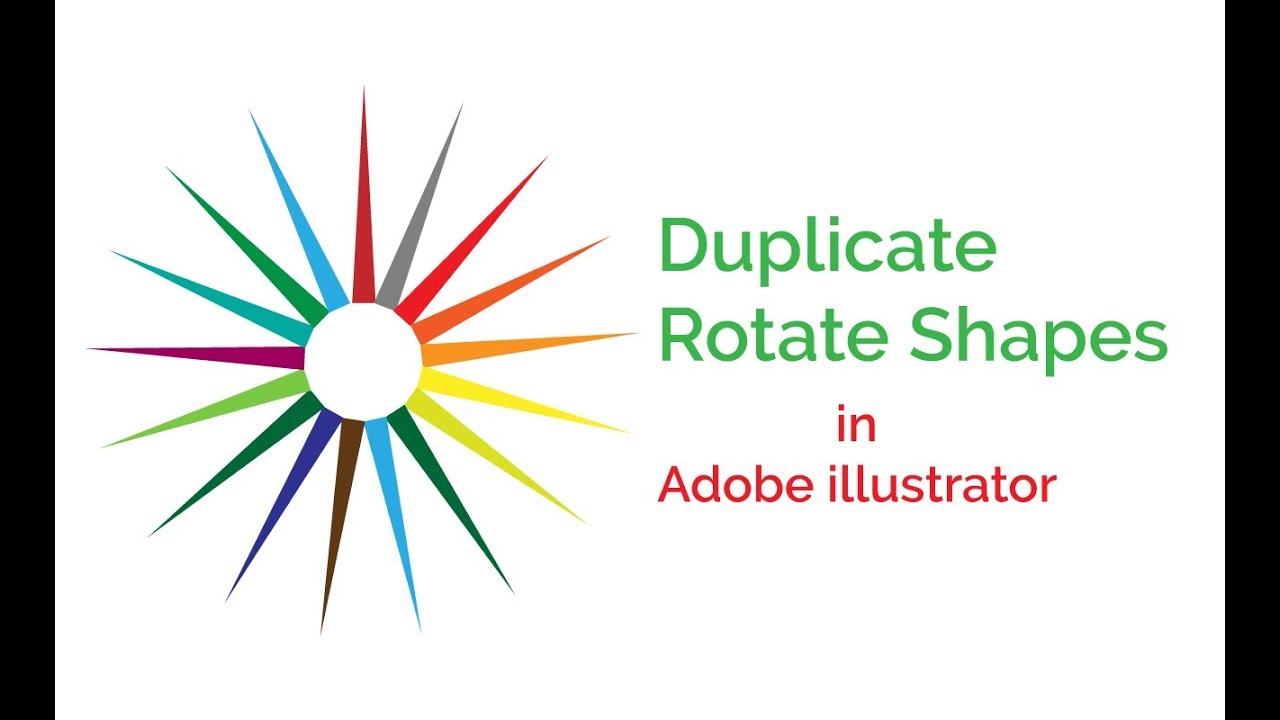 illustrator cc 2019: How to Duplicate & Rotate Shapes/objects in ...