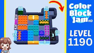 Color Block Jam Level 1190 Solution Walkthrough