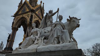 Royal Albert Memorial Details - Kensington Gardens - London - 4K