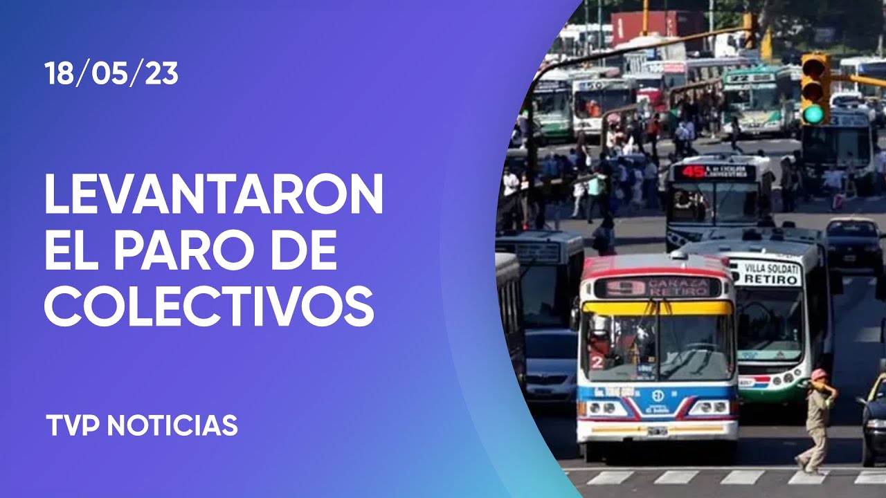 Se levantó el paro de colectivos - YouTube