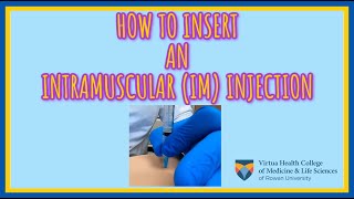 How To Give An Intramuscular Injection - Super Easy