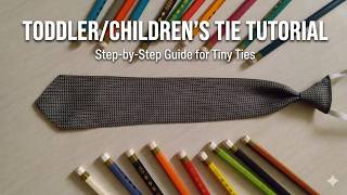 How to Sew a Boys Tie | Children's Tie - Elastic | Children's Tie Tutorial