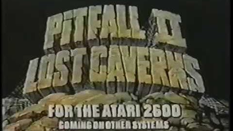 Pitfall II: Lost Caverns Atari 2600 Video Game Ad (1984)