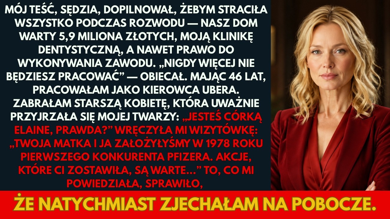 Deszcz uderzał o szybę, gdy starsza pani usiadła na tylnym siedzeniu mojego samochodu. Zwykły kurs z prywatnej kliniki do hotelu. Aż nagle pochyliła się do przodu i zapytała: „Jesteś córką Ilane,...