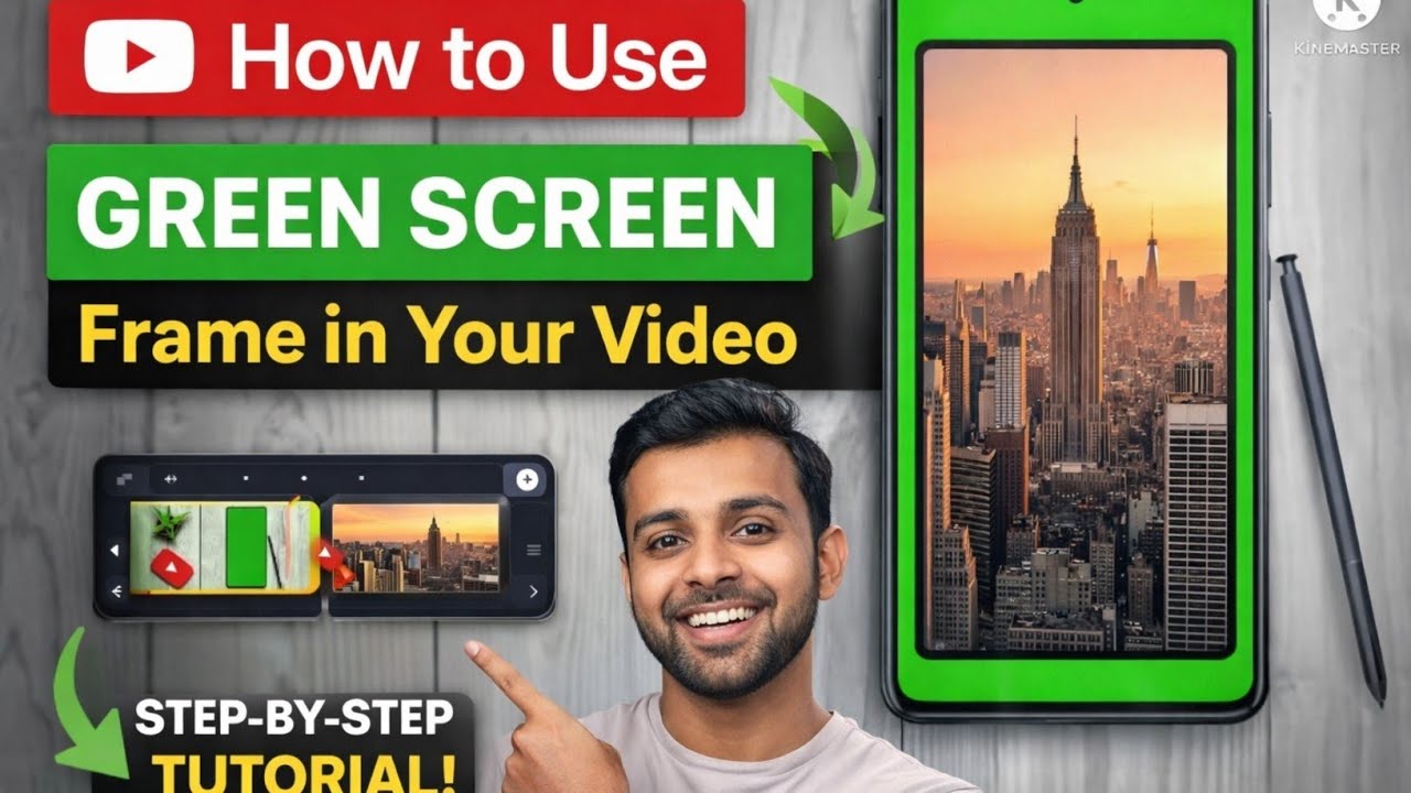 Mobile Frame Video Editing | How to add Mobile Screen Frame in YouTube Videos