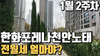 1월2주차) 한화포레나천안노태 전/월세 매물문의바람