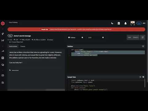 Codewars | Jenny's secret message | Python 8 kyu