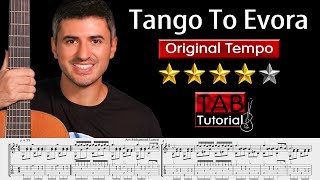 Tango To Evora by Loreena McKennitt | original Tempo | Tutorial + Sheet & Tab | Hard Version Resimi