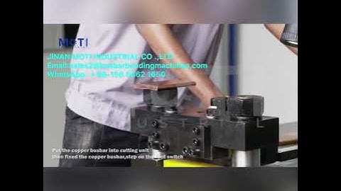 “Hydraulic Busbar Processing Machine" — cutting function