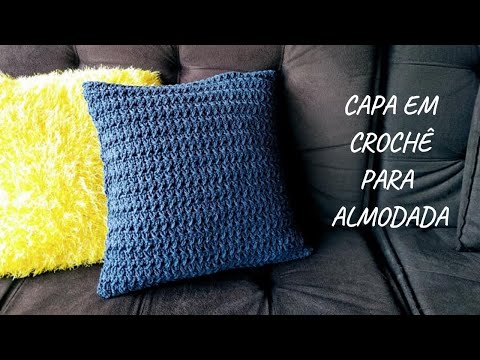 CAPA EM CROCHÊ PARA ALMOFADA