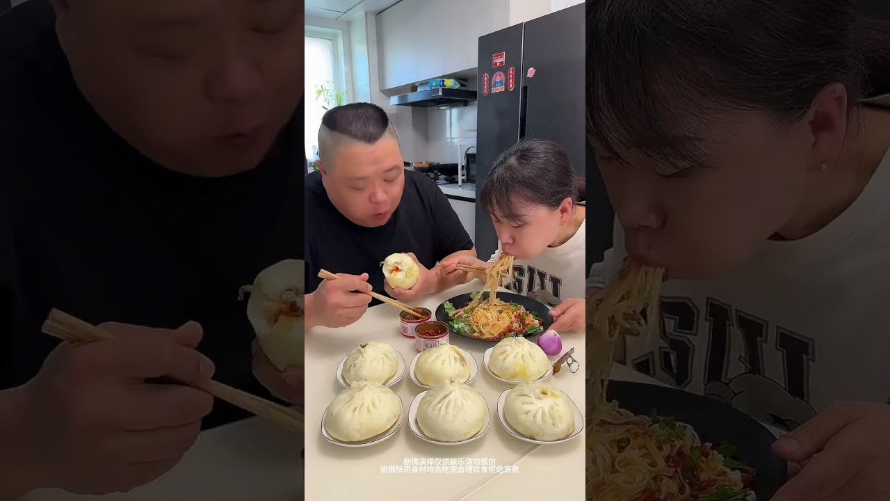愚かな旦那は頑張って紅焼肉を隠したが、最後はお腹いっぱい饅頭を食べた