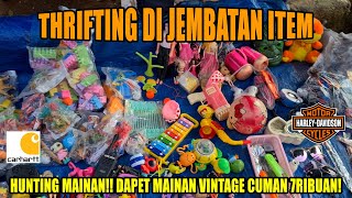 HUNTING MAINAN VINTAGE CUMAN 7RIBUAN GOKIL!! - THRIFTING DI PASAR LOAK JEMBATAN ITEM JATINEGARA