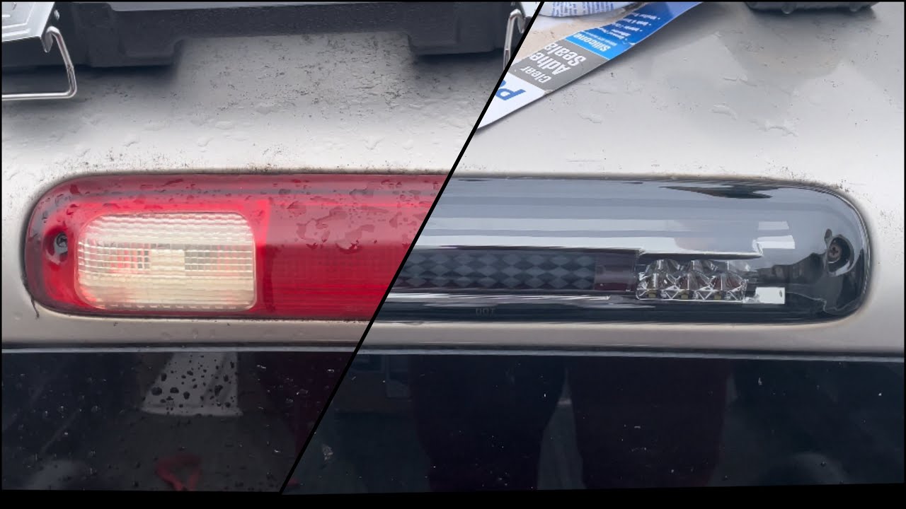 HOW TO REMOVE AND REPLACE 3RD BRAKE LIGHT BAR: CHEVY SILVERADO (CATEYE ...