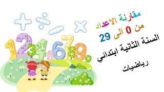 مقارنة الاعداد من 0 الى 29 • الدرس  { 06 } في الرياضيات • السنة الثانية ابتدائي