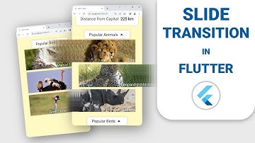 SlideTransition widget animation - Flutter Tutorial with example app.