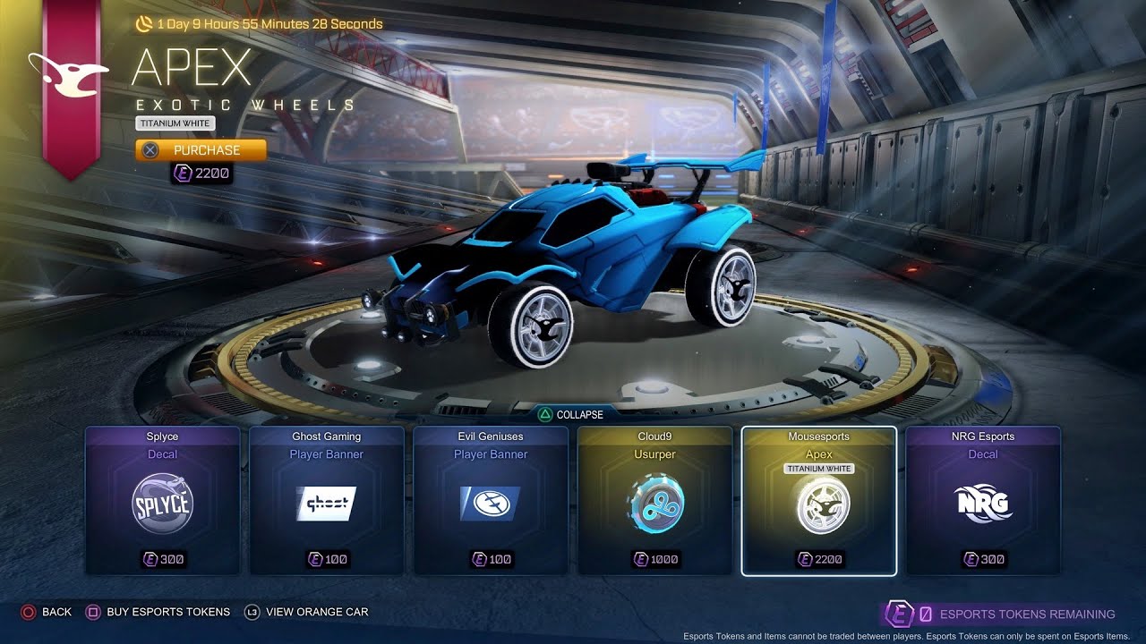 Titanium White Apex on Sale in Rocket League