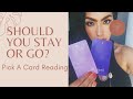 RECONCILE- Should You Stay or Go?/ Whats happening with this connection?/ PICK A CARD Love Tarot