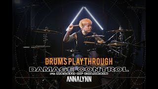 ANNALYNN - Damage Control【 Drum Playthrough 】