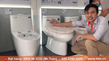 TDM.VN | Review bồn cầu Inax AC-939VN-2 (AC939VN-2) - Bàn cầu 1 khối nắp mỏng CF-600VS mẫu mới 2021